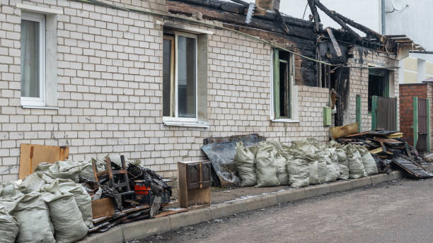 Professional Fire Damage Removal technician working in Alexandria, VA